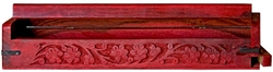 Wholesale Wooden Coffin Box Red 12"L