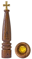 Wholesale Wooden Tower Cone Burner Cross 11"H