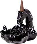 Wholesale Dragon Ceramic Backflow Burner Black 4.75"D, 4.5"H