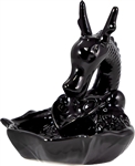 Wholesale Dragon Ceramic Backflow Burner Black 3"L, 3"W, 2.5"H