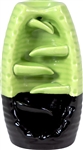 Wholesale Waterfall Ceramic Backflow Burner Lime/Black 2.25"D, 5"H