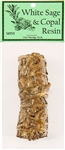 Wholesale White Sage & Copal Resin 4" (Mini)