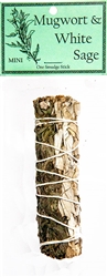 Wholesale White Sage & Mugwort 4" (Mini)