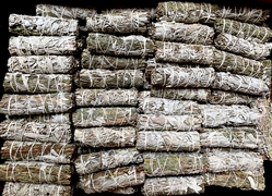 Wholesale White Sage & Mugwort 4" (Mini) (Pack of 25)