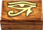 Wholesale Wooden Carved Box - Egyptian Eye of Horus 4"x 6"