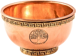 Wholesale Tree of Life Copper Offering Bowl - 3"D