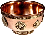 Wholesale Copper Offering Bowl - 7 Chakra 3"D