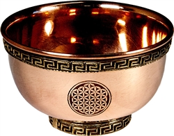 Wholesale Copper Offering Bowl - Flower of Life 3"D