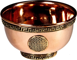 Wholesale Copper Offering Bowl - Flower of Life 3"D