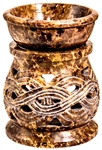 Wholesale Natural Soapstone Celtic Knot Aroma Lamp 3.5"H