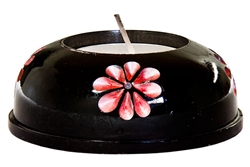 Wholesale Black Soapstone Painted Candle Burner 3"D