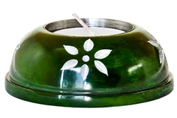 Wholesale Green Soapstone Candle Burner 3"D