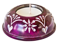 Wholesale Violet Soapstone Candle Burner 3"D