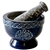 Wholesale Blue Soapstone Tree of Life Mortar and Pestle 3 1/2" D, 2.5" H