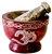 Wholesale Red Soapstone Om Mortar and Pestle 3 1/2" D, 2.5" H