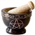 Wholesale Brown Soapstone Pentacle Mortar and Pestle 3 1/2' D, 2/1/2" H