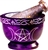 Wholesale Purple Soapstone Triple Moon Pentacle Mortar and Pestle 3 1/2' D, 2/1/2" H