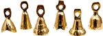 Wholesale Brass Bells Assorted 2"H (Set of 6)