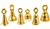 Wholesale Brass Bells Assorted 2.5"H (Set of 6)