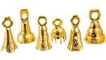Wholesale Brass Bells Assorted 2.5"H (Set of 6)