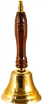 Wholesale Brass Bell with Wood Handle 7"H