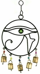 Wholesale Egyptian Eye Wind Chime 7.5"W, 14"H