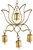 Wholesale Lotus Wind Chime with Bells 9"W, 18"H