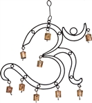 Wholesale Om Wind Chime with Bells 18'H