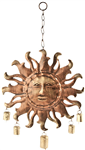 Wholesale Sun Wind Chime with Bells 12"W, 21"H