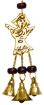 Wholesale Brass Wind Chime With Beads - Angel 9"L