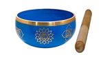 Wholesale 7 Chakra Brass Tibetan Singing Bowl - Blue  4"D