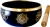 Wholesale 7 Chakra Brass Tibetan Singing Bowl - Black  6"D