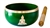 Wholesale Buddha Brass Tibetan Singing Bowl - Green  5"D