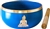 Wholesale Buddha Brass Tibetan Singing Bowl - Blue  6"D