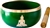 Wholesale Buddha Brass Tibetan Singing Bowl - Green  6"D