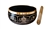 Wholesale 8 Lucky Symbols Brass Tibetan Singing Bowl - Black 4"D