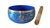 Wholesale 8 Lucky Symbols Brass Tibetan Singing Bowl - Blue 4"D