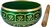 Wholesale Om Brass Tibetan Singing Bowl - Green 6"D