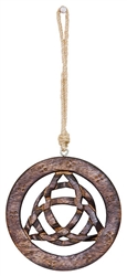 Wholesale Triquetra Wood Wall Hanging 5"D