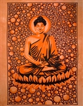 Wholesale Buddha Tapestry 84"x 103" (Orange)
