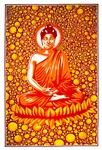 Wholesale Buddha Tapestry 69"x108" (Red-Orange)