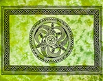 Wholesale Celtic Chakra Tapestry 69"x108" (Green)