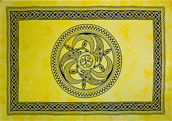 Wholesale Celtic Chakra Tapestry 72"x 108" (Yellow)