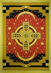 Wholesale Celtic Cross Tapestry 72"x 105" (Yellow)