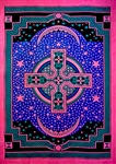 Wholesale Celtic Cross Tapestry 75"x 105" (Turquoise)