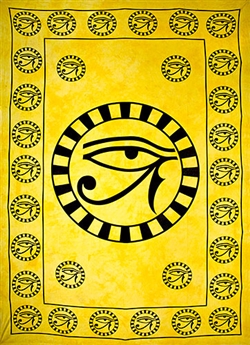 Wholesale Egyptian Eye Tapestry 72"x 108" (Yellow)
