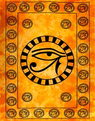 Wholesale Egyptian Eye Tapestry 69'x108' (Orange)