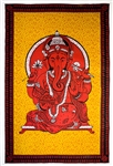 Wholesale Ganesh Tapestry 72"x 108" (Red)