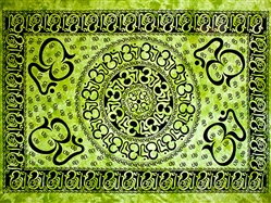 Wholesale Om Mandala Tapestry 74"x 103" (Green)