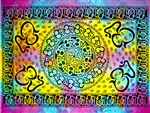 Wholesale Om Mandala Tapestry 69'x108' (Tiedye)